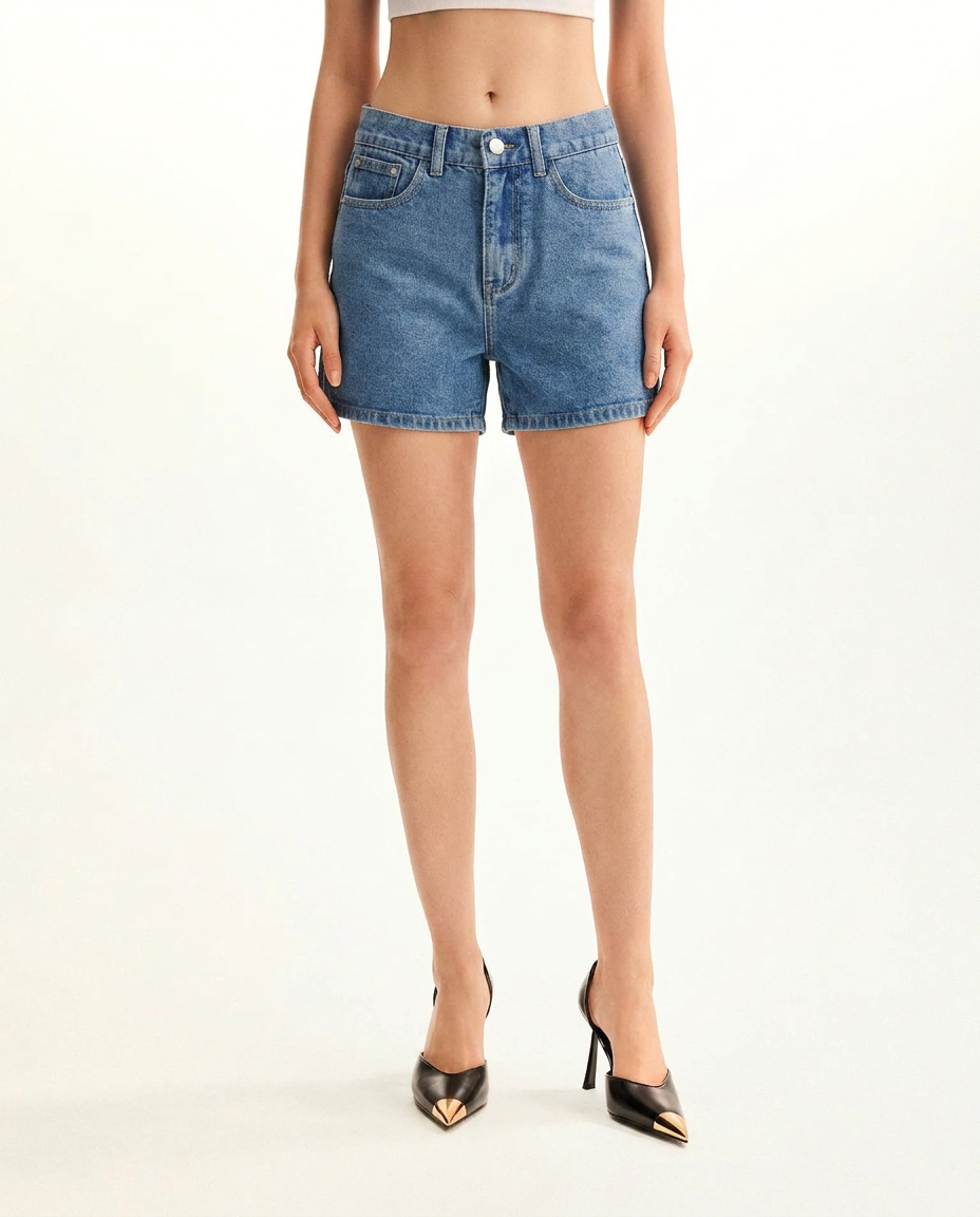 Classic Denim Shorts - image 4