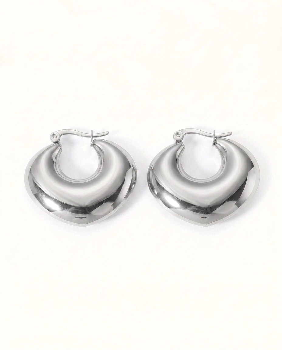 Vesper Organic Hoop Earrings - Gold