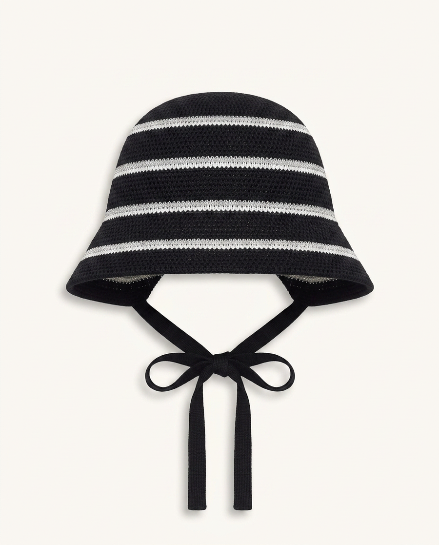 Woven Stripe Bucket Hat