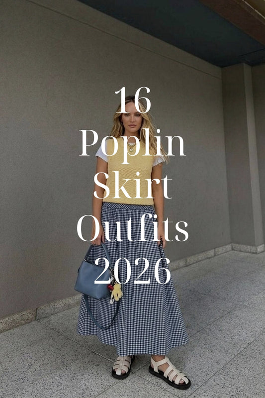 16 Poplin Skirt Outfits 2026