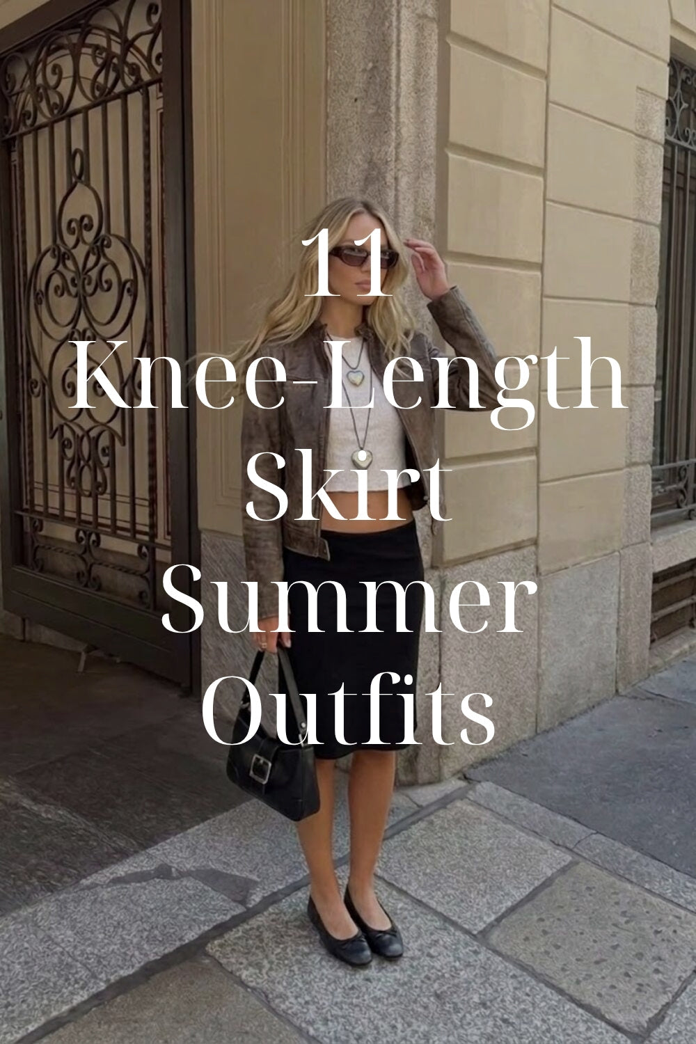 11 Knee-Length Skirt Summer Outfits
