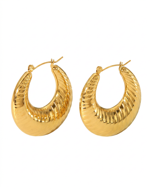 Capri Statement Earrings - Gold