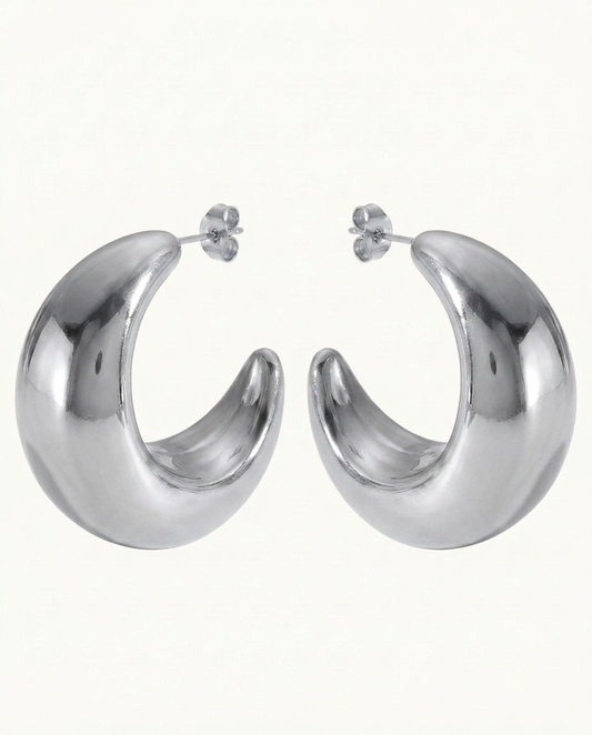 Celeste Oversized Stud Earrings - Gold