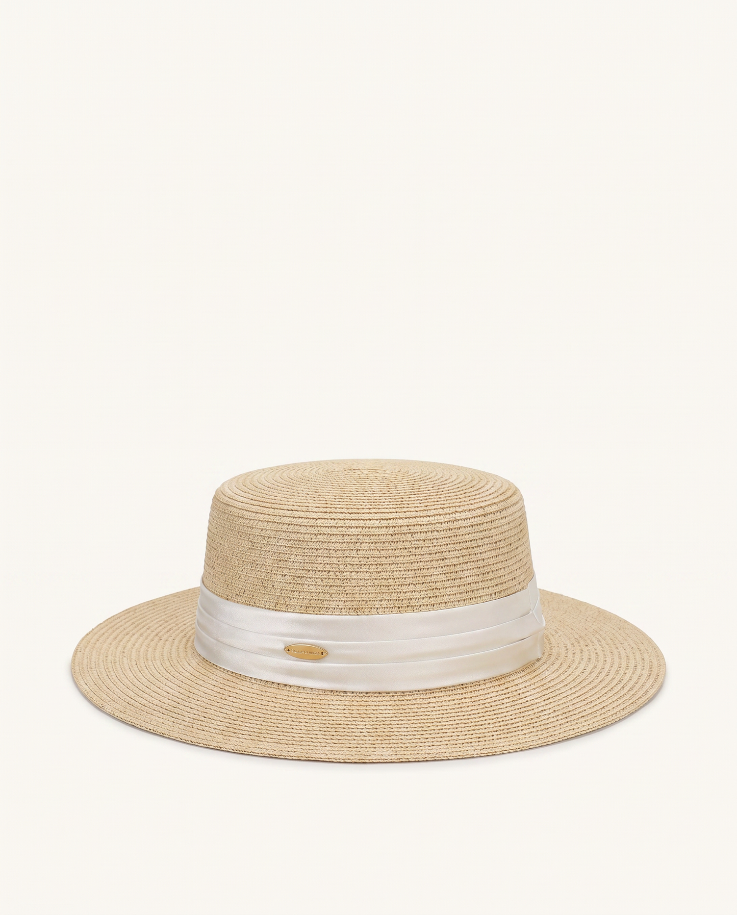 Classic Straw Boater Hat