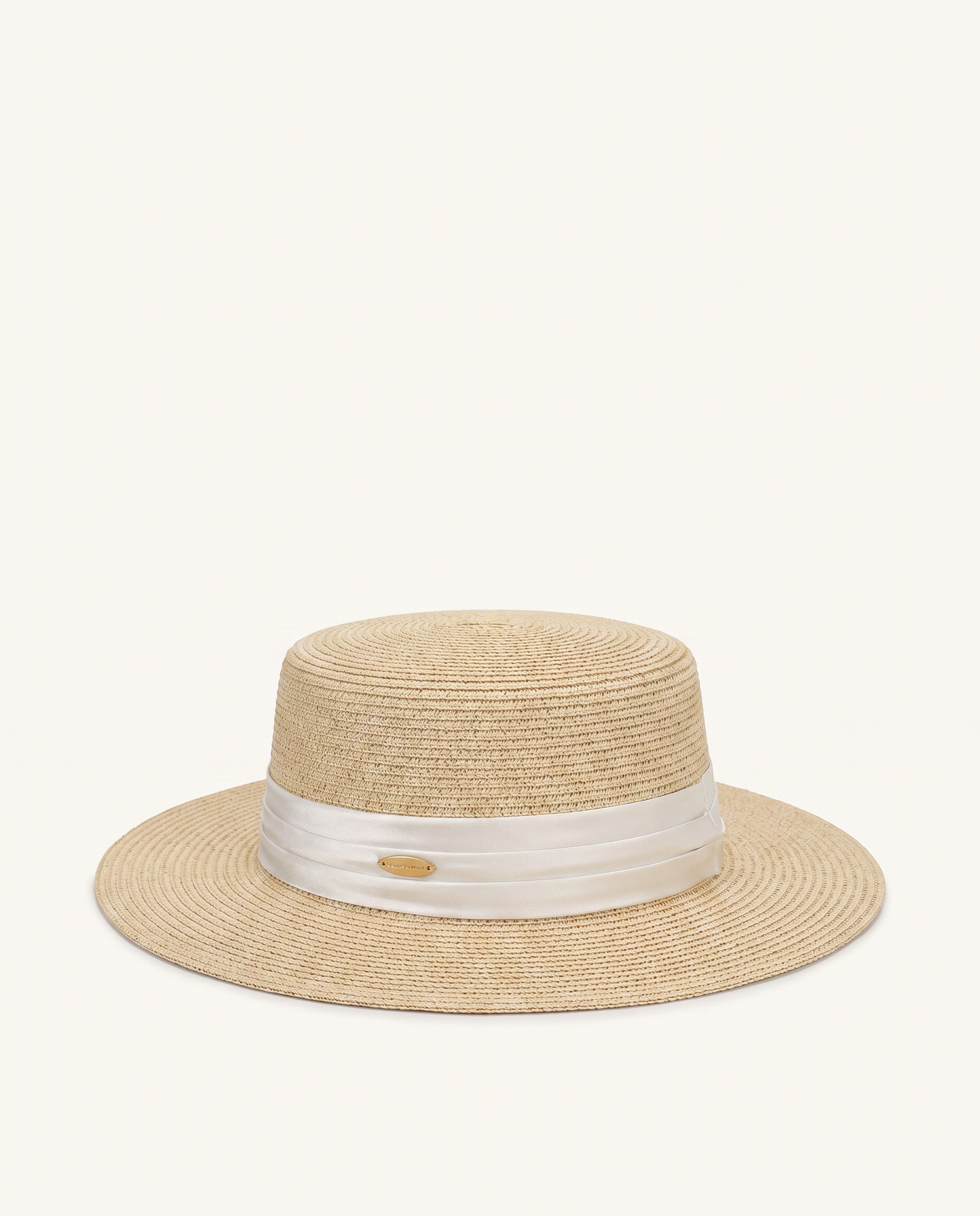Classic Straw Boater Hat
