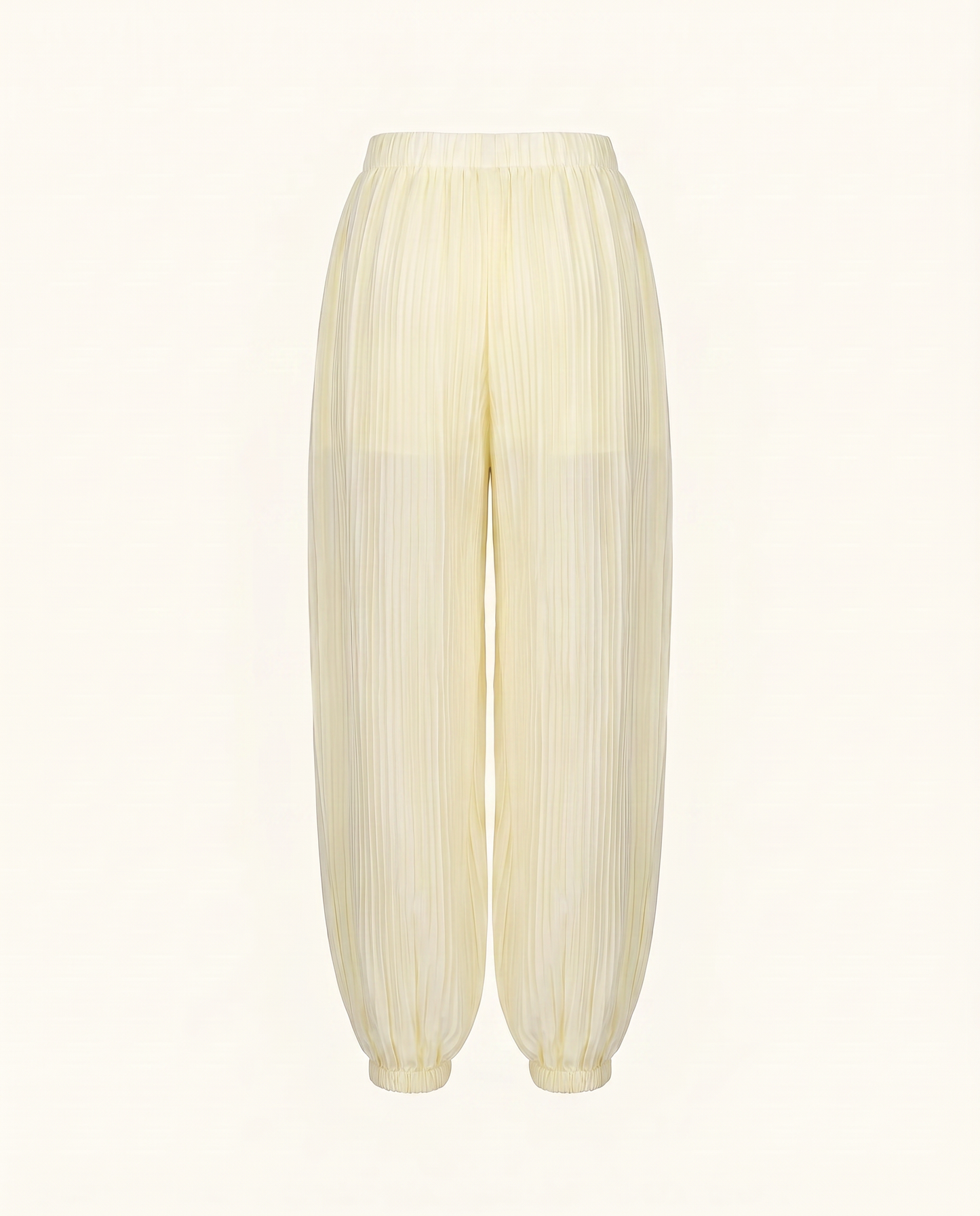 Butter Yellow Sheer Balloon Pants - image 3