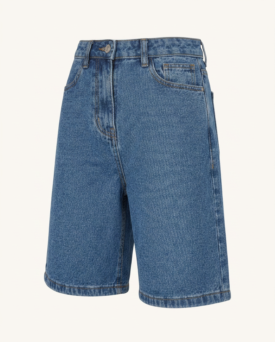 Denim Bermuda Shorts - image 5