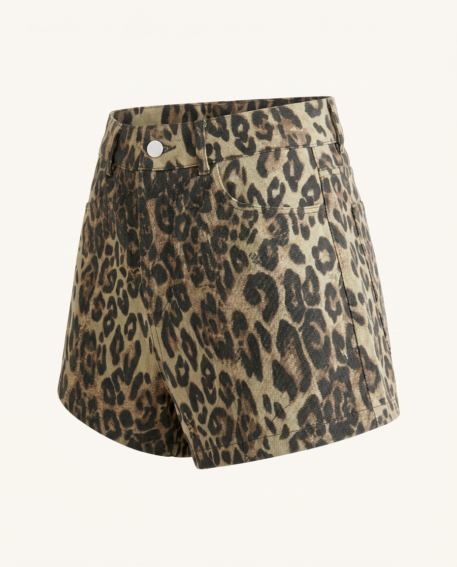 Leopard Print Shorts - image 1