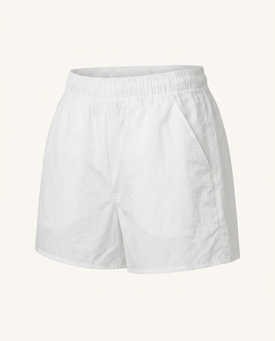White Pull-On Shorts - image 1