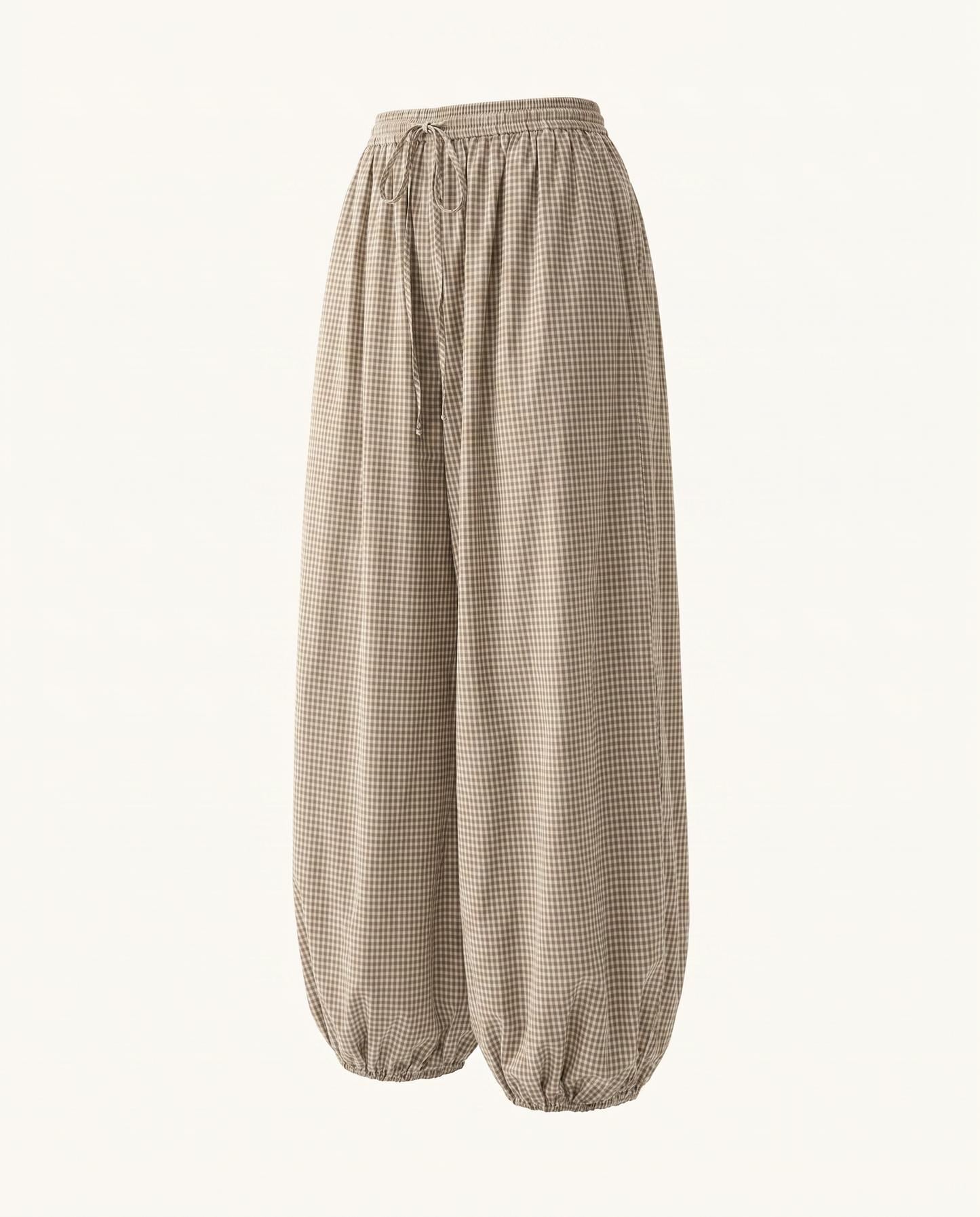 Taupe Cotton Balloon Pants - image 1