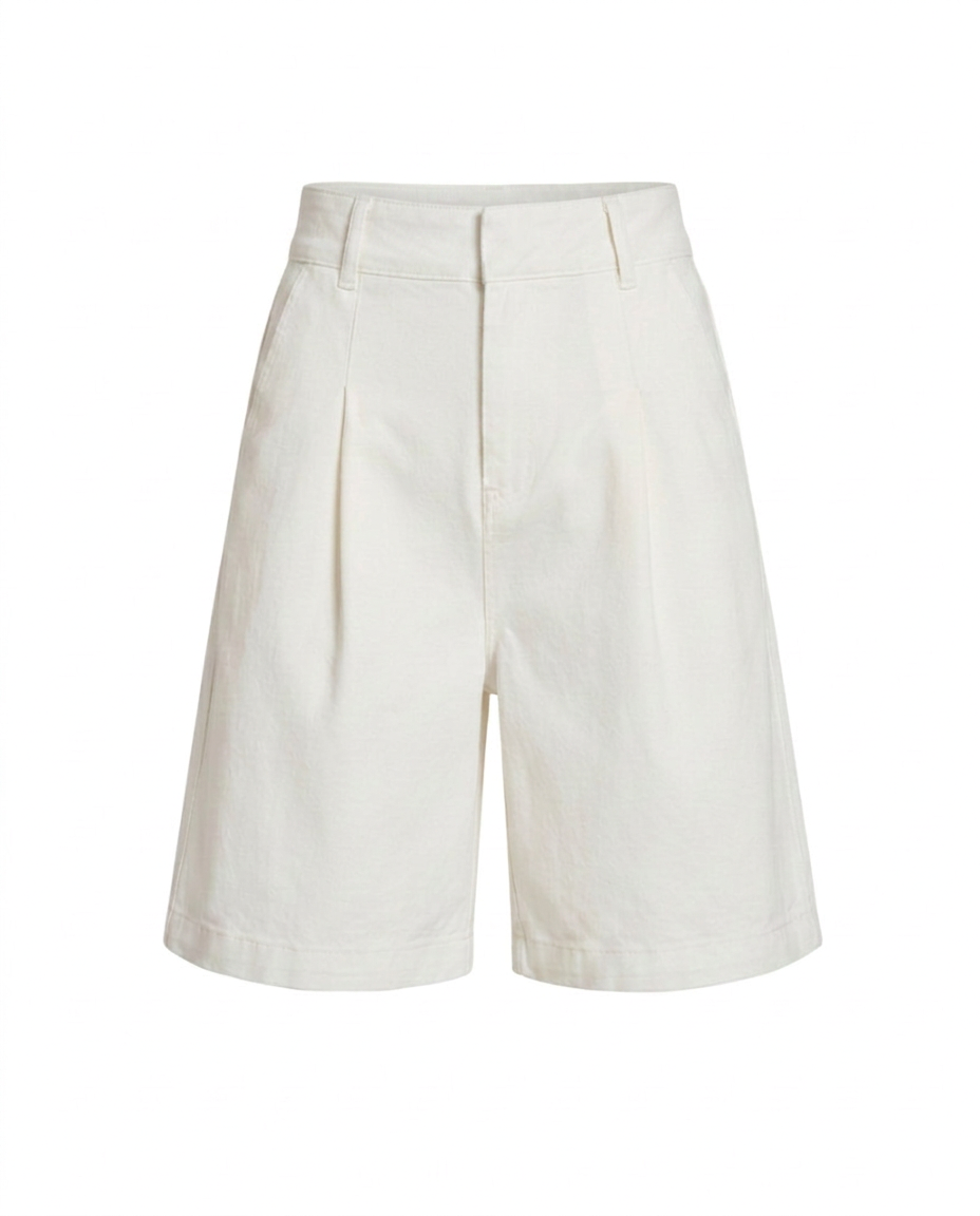 Ivory Tailored Bermuda Shorts - image 3