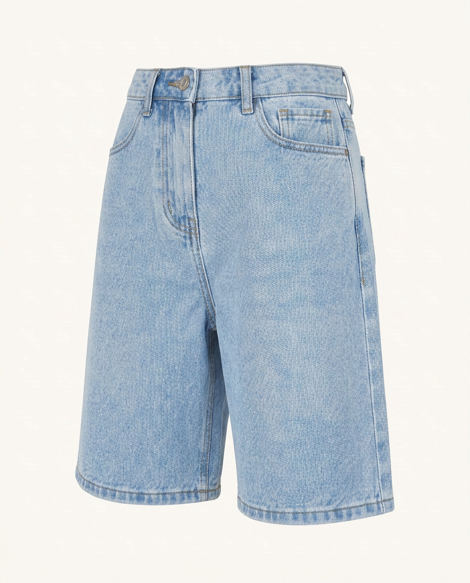 Denim Bermuda Shorts - image 4