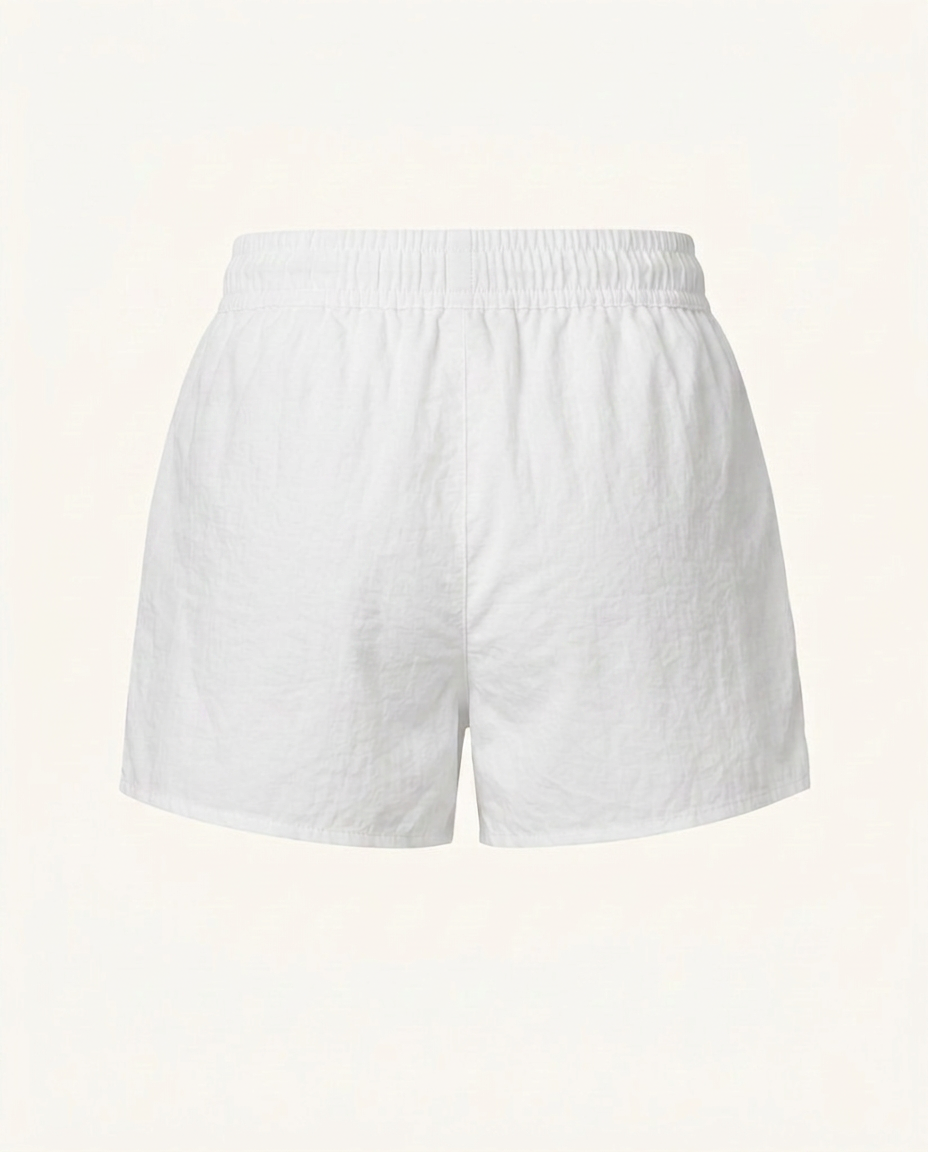 White Pull-On Shorts - image 2