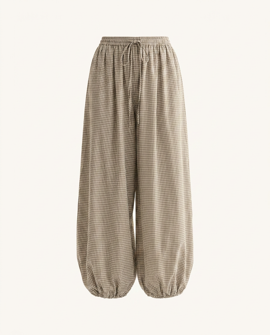 Taupe Cotton Balloon Pants - image 4