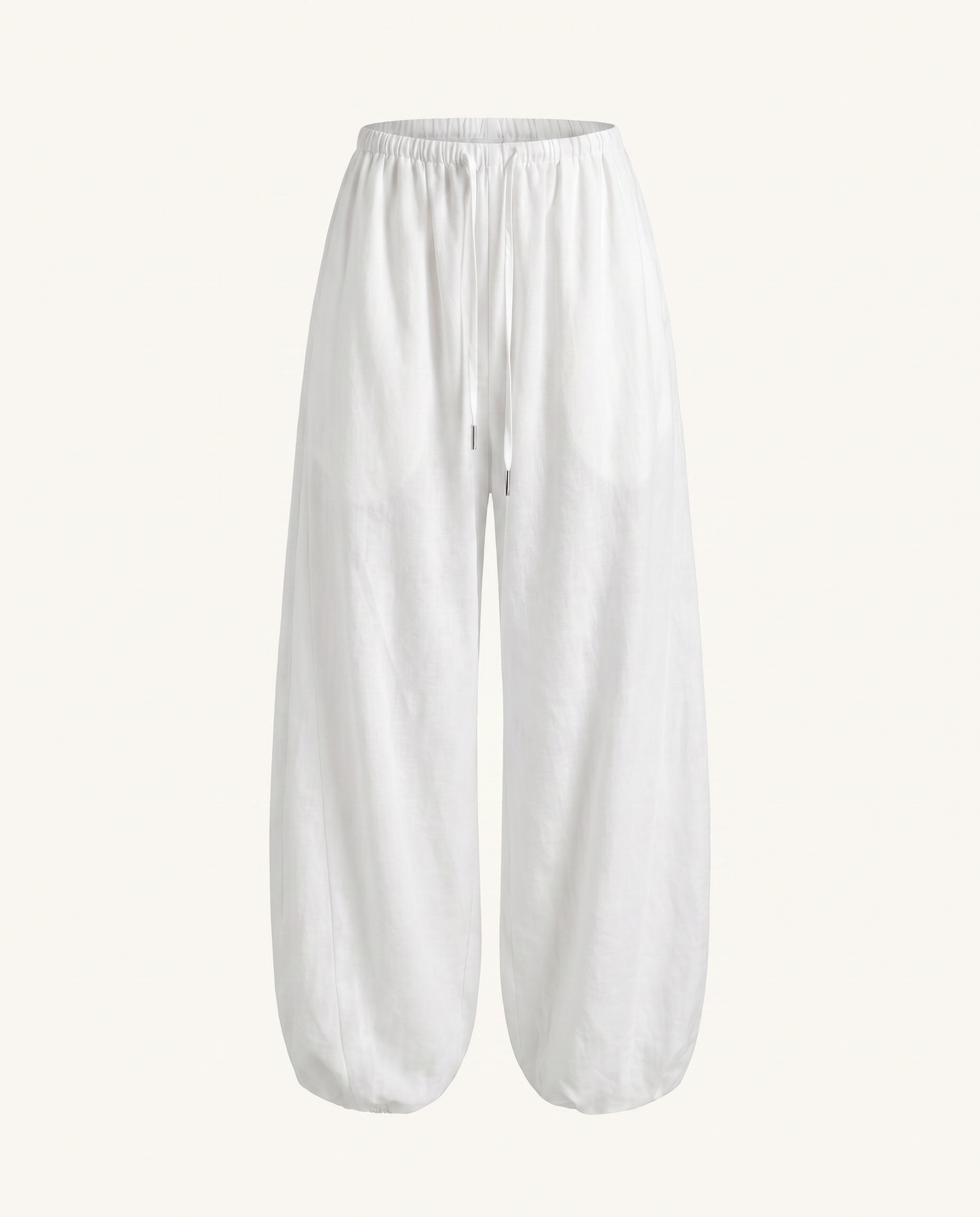 Ivory Drawstring Balloon Pants - image 3