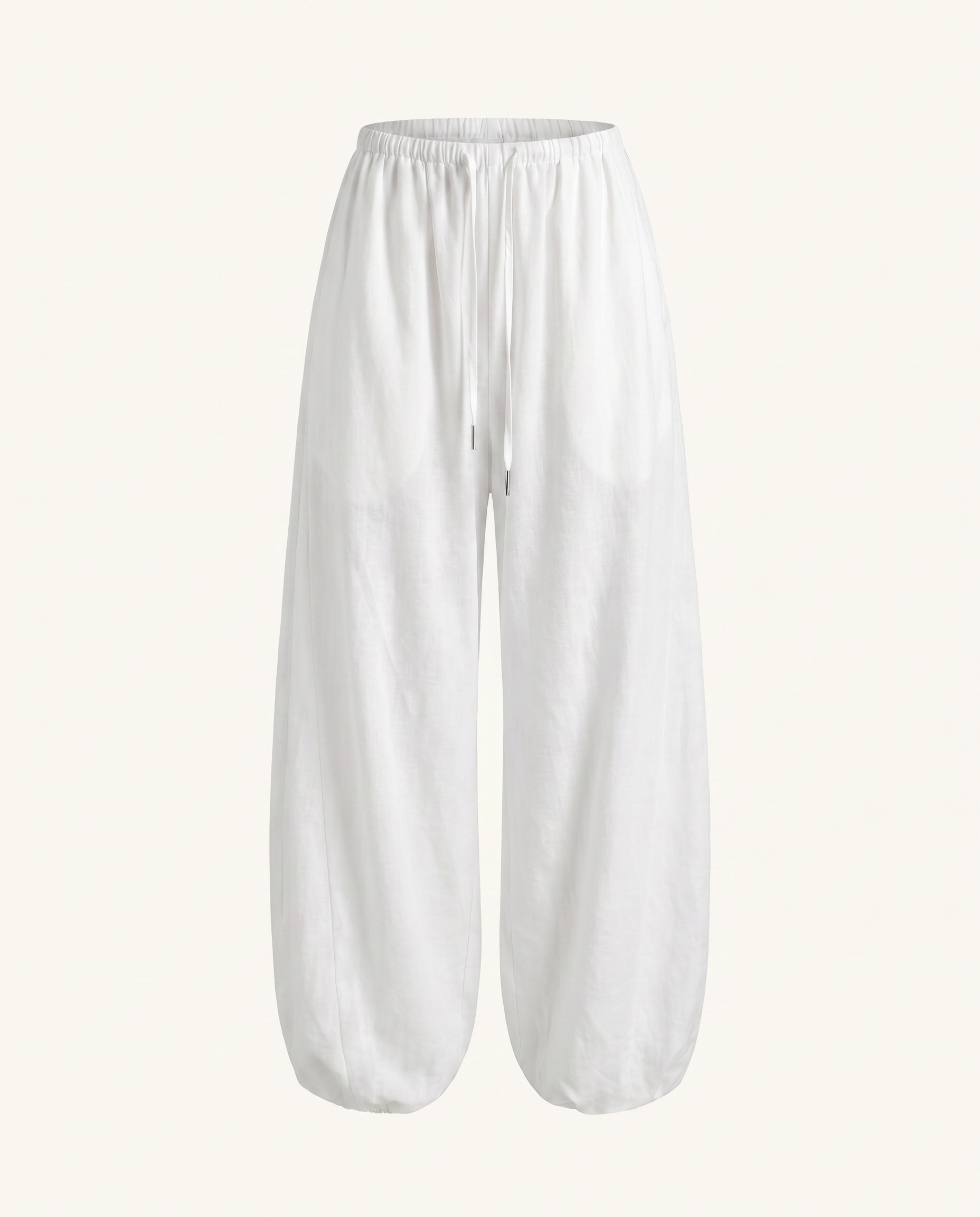 Ivory Drawstring Balloon Pants - image 3
