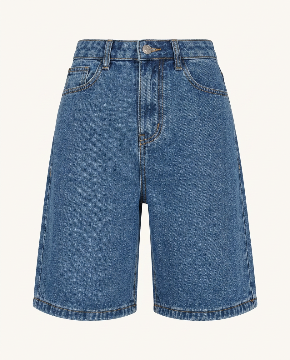 Denim Bermuda Shorts - image 7