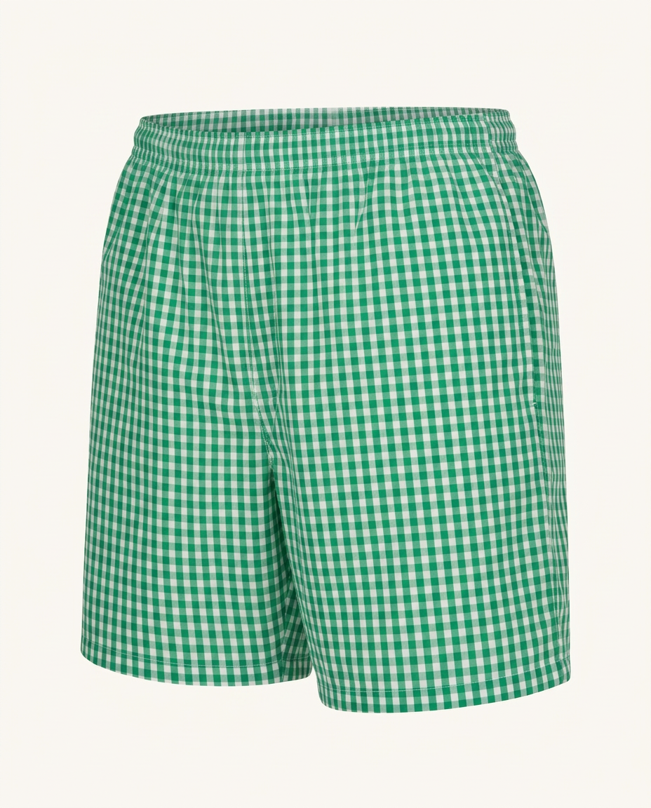 Green Gingham Shorts - image 1
