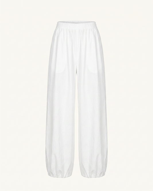 White Tapered Balloon Pants - image 4