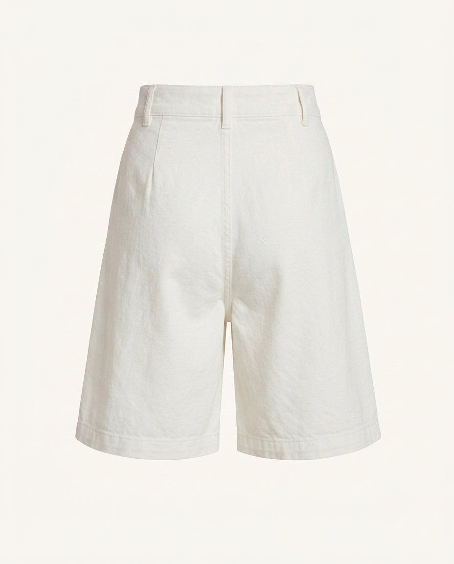 Ivory Tailored Bermuda Shorts - image 2