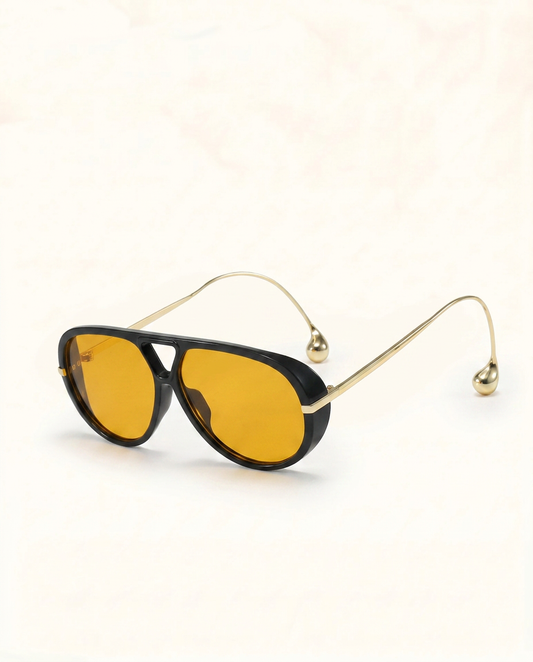 Elara Oversized Sunglasses - Black