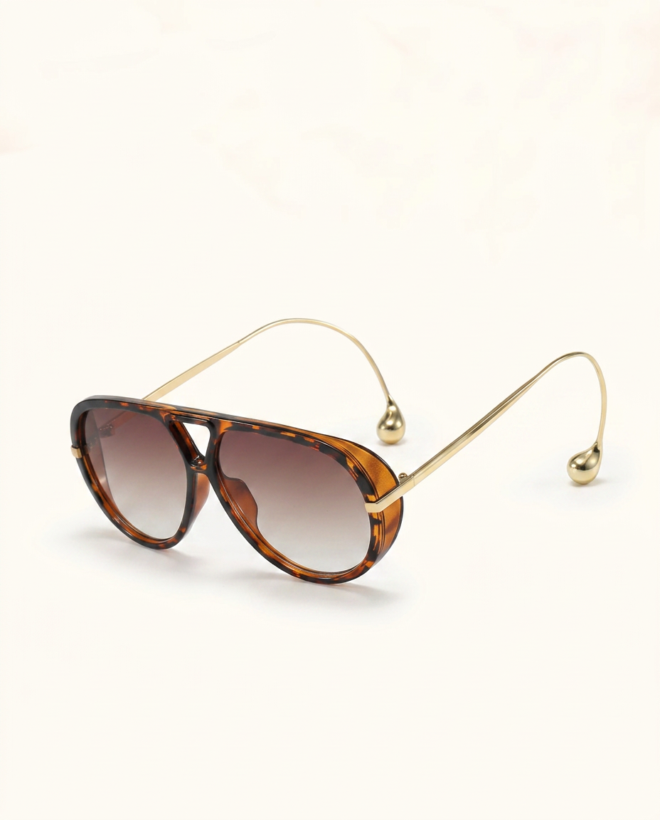 Elara Oversized Sunglasses - Tortoise