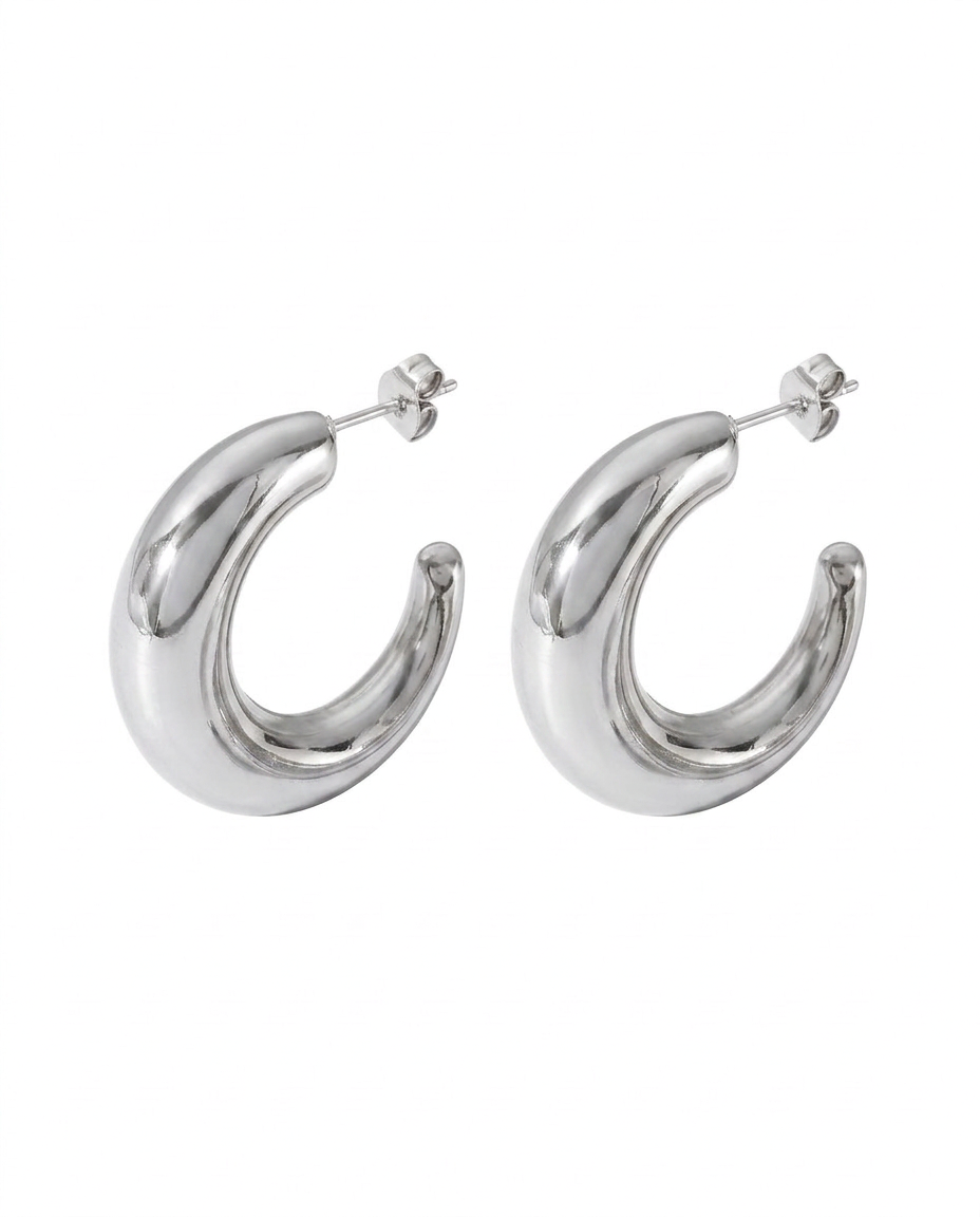 Elodie Slim Drop Earrings - Gold