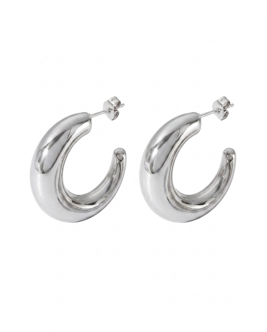 Elodie Slim Drop Earrings - Gold