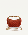 Capri Raffia Chain Shoulder Bag