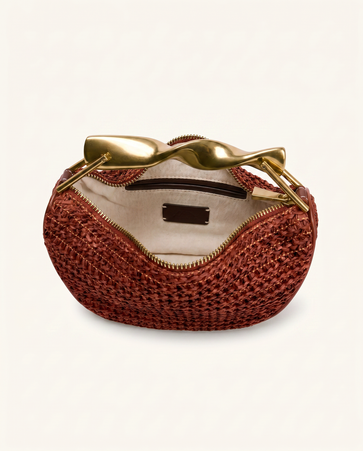 Capri Raffia Chain Shoulder Bag