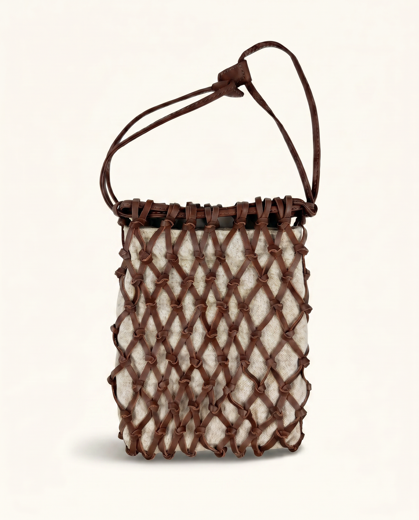 Lucca Lattice Woven Handheld Bag