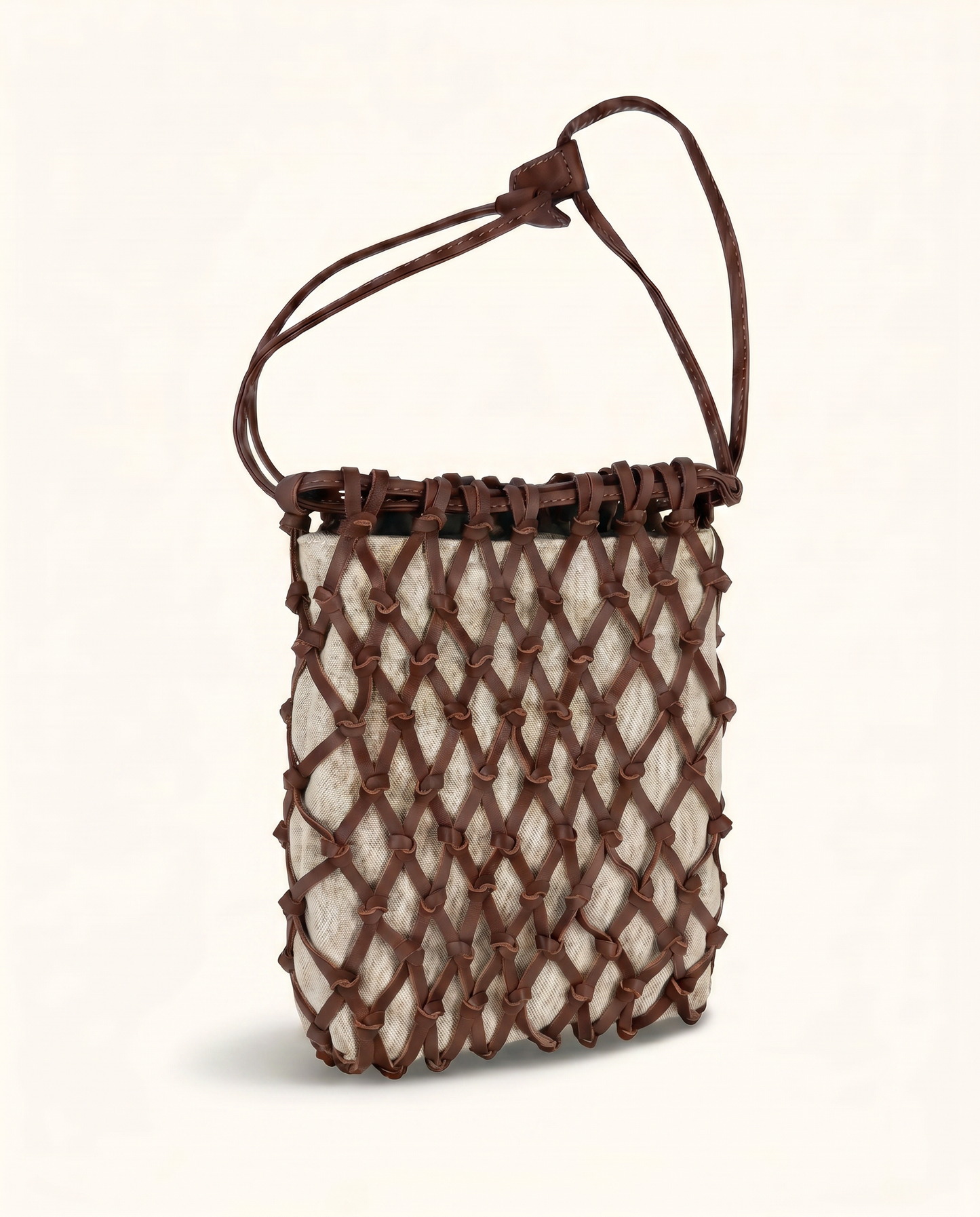 Lucca Lattice Woven Handheld Bag