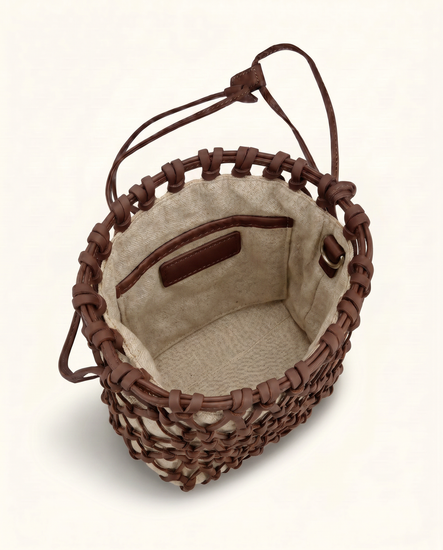 Lucca Lattice Woven Handheld Bag