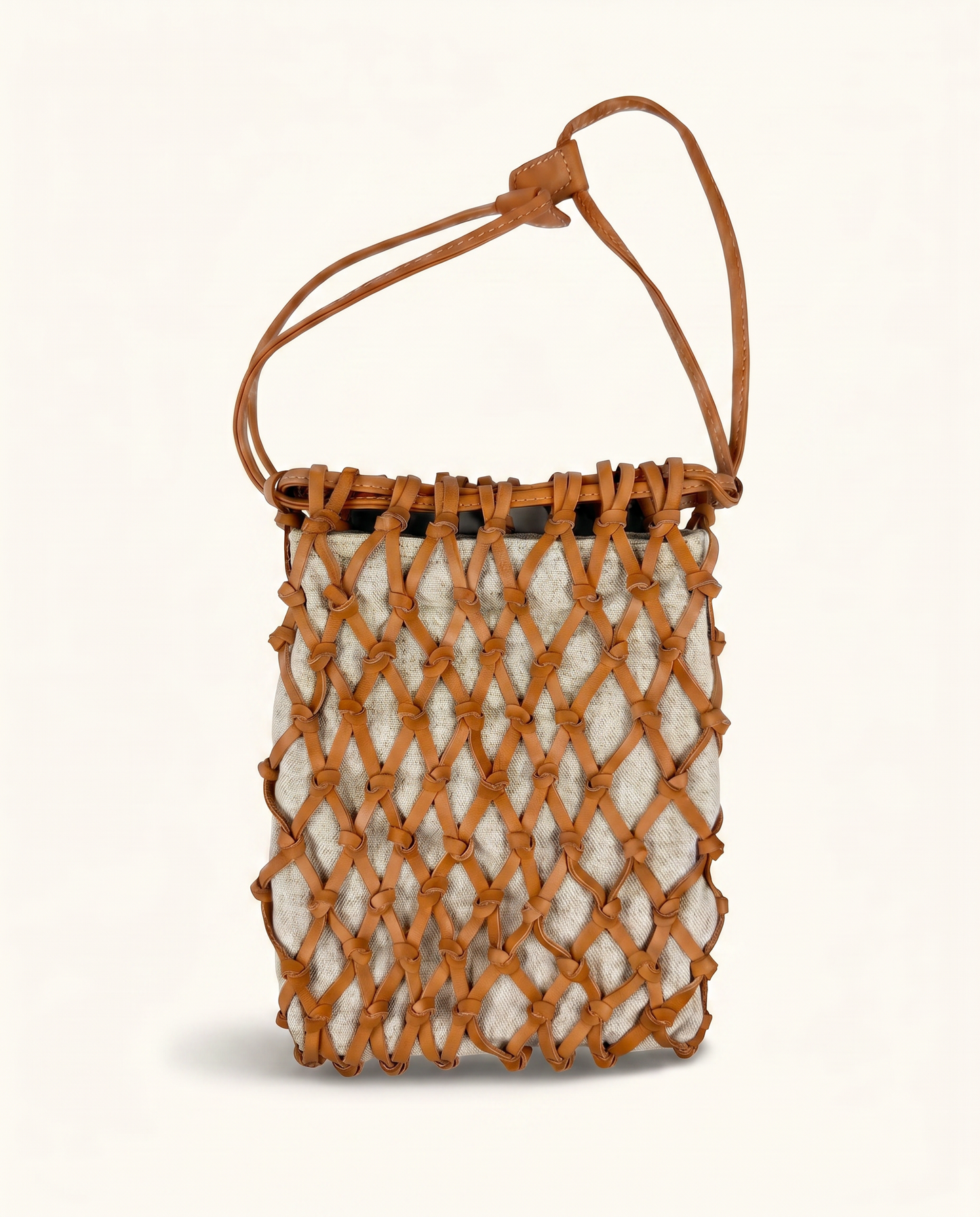 Lucca Lattice Woven Handheld Bag