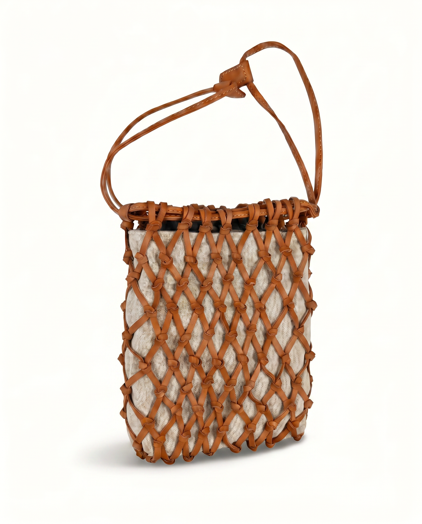 Lucca Lattice Woven Handheld Bag