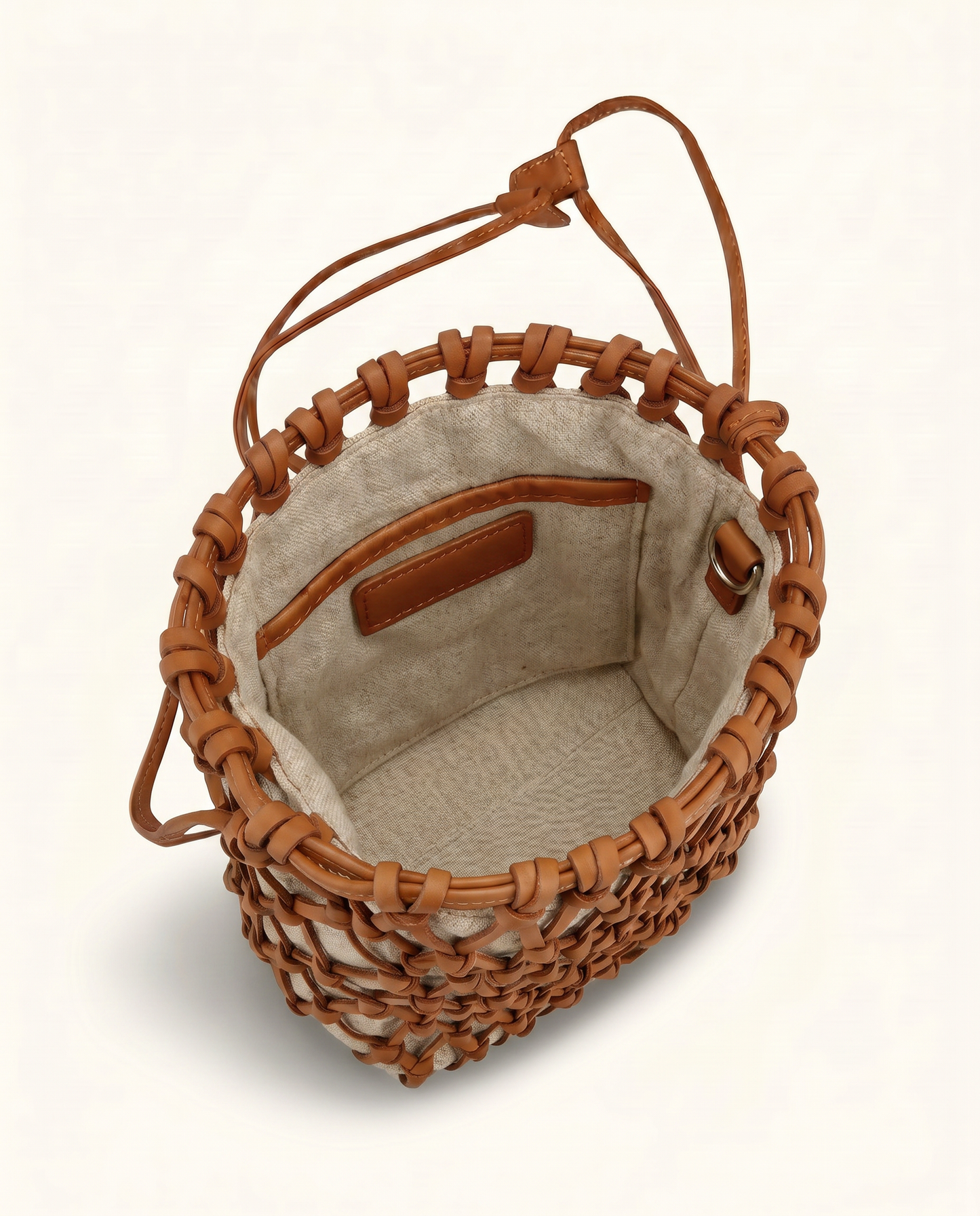 Lucca Lattice Woven Handheld Bag