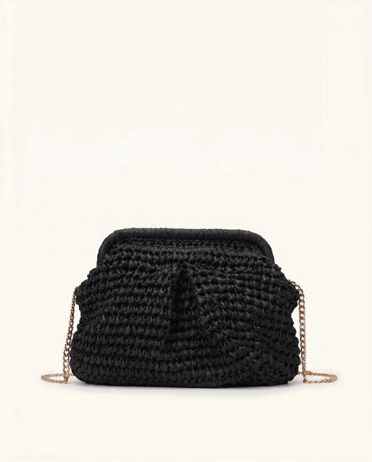 Taormina Woven Chain Clutch Bag