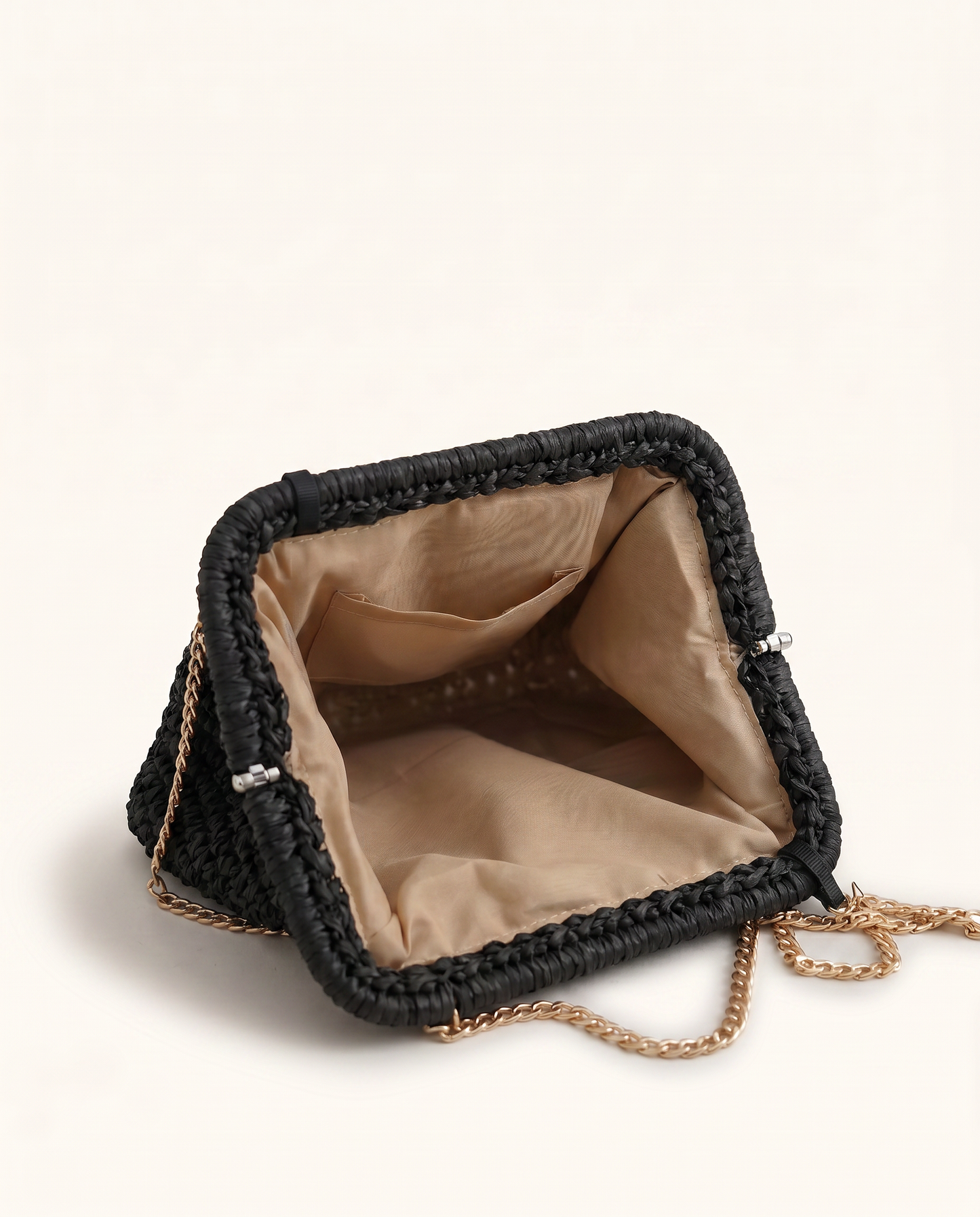 Taormina Woven Chain Clutch Bag