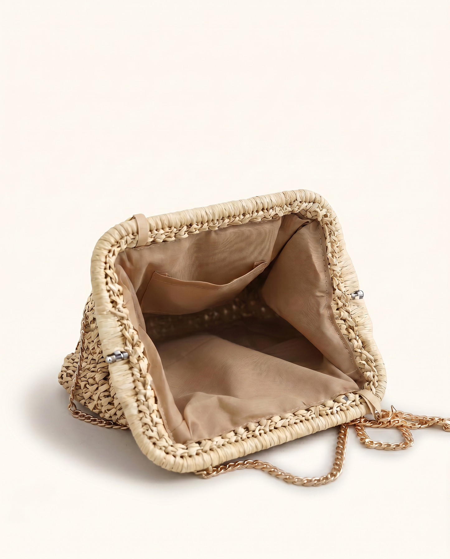 Taormina Woven Chain Clutch Bag