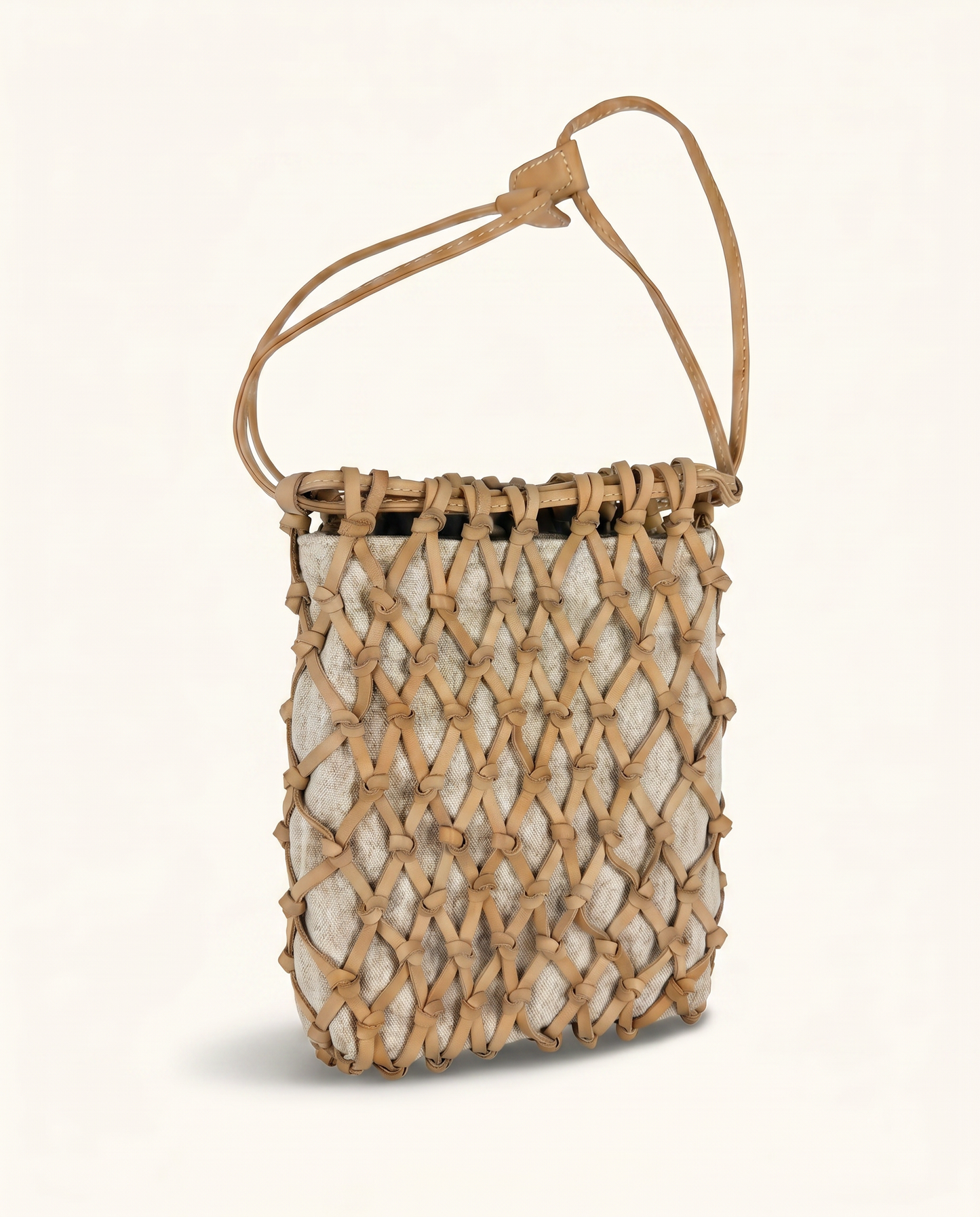 Lucca Lattice Woven Handheld Bag