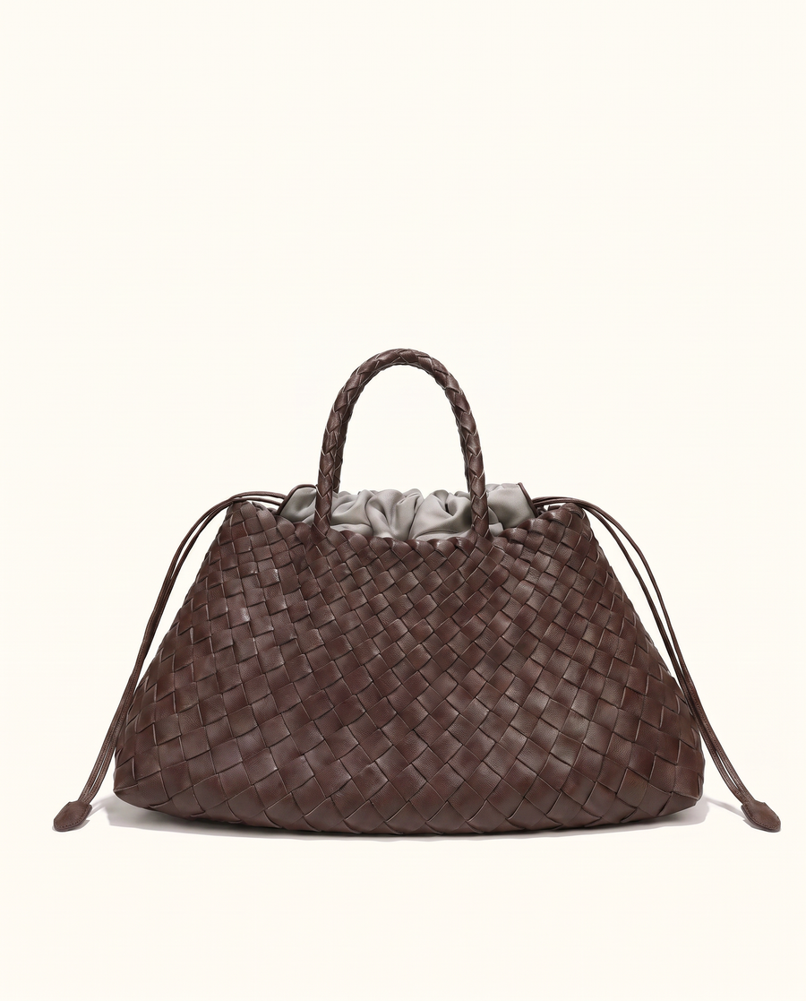 Siena Woven Drawstring Tote Bag
