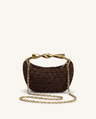 Capri Raffia Chain Shoulder Bag