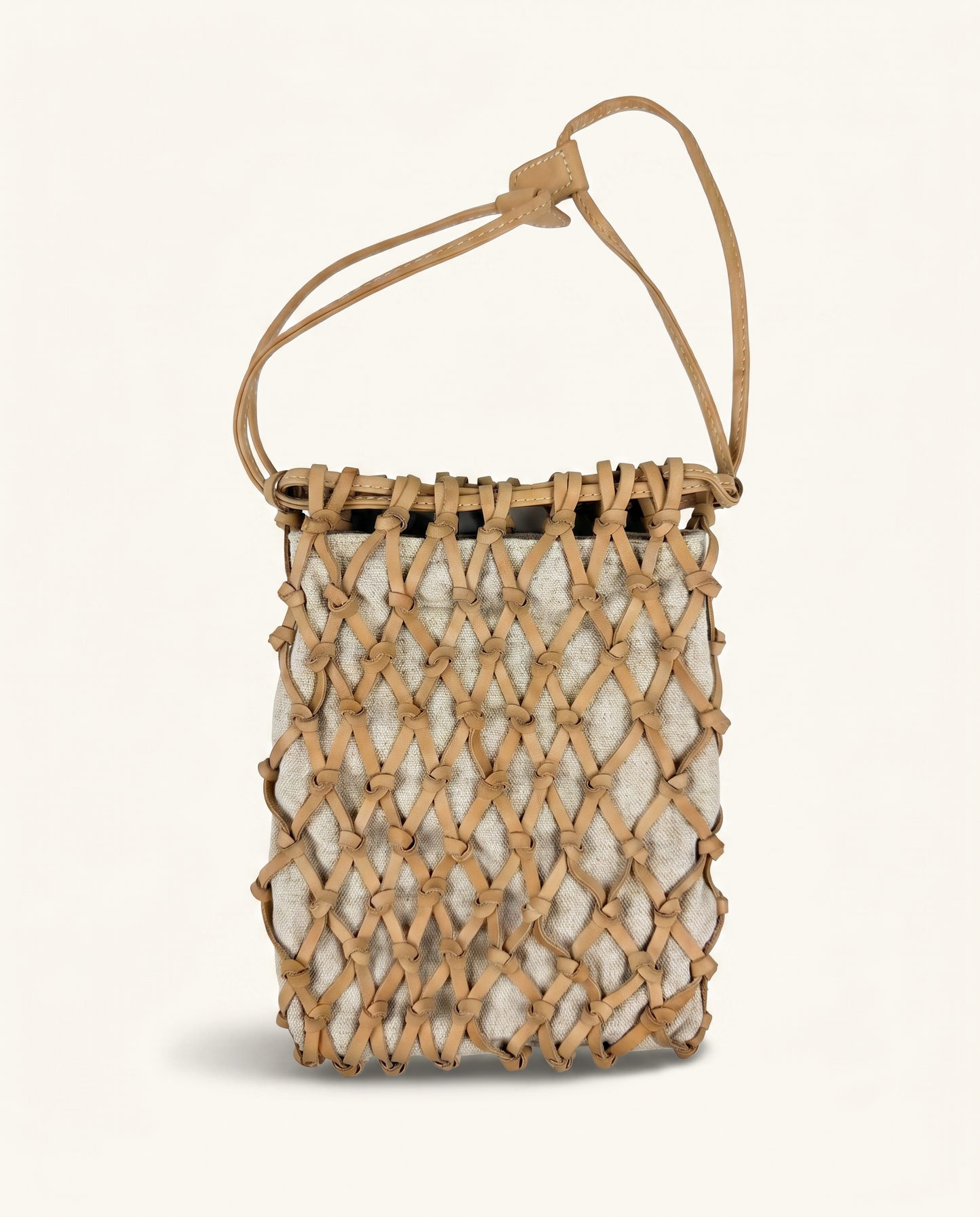 Lucca Lattice Woven Handheld Bag