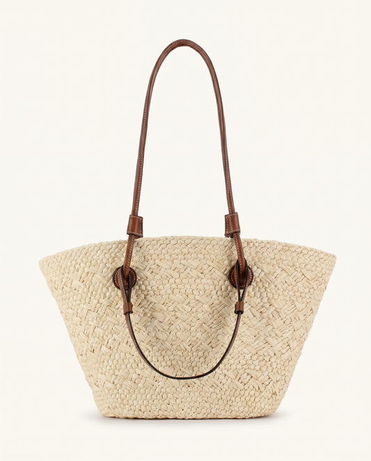 Capri Woven Raffia Tote Bag