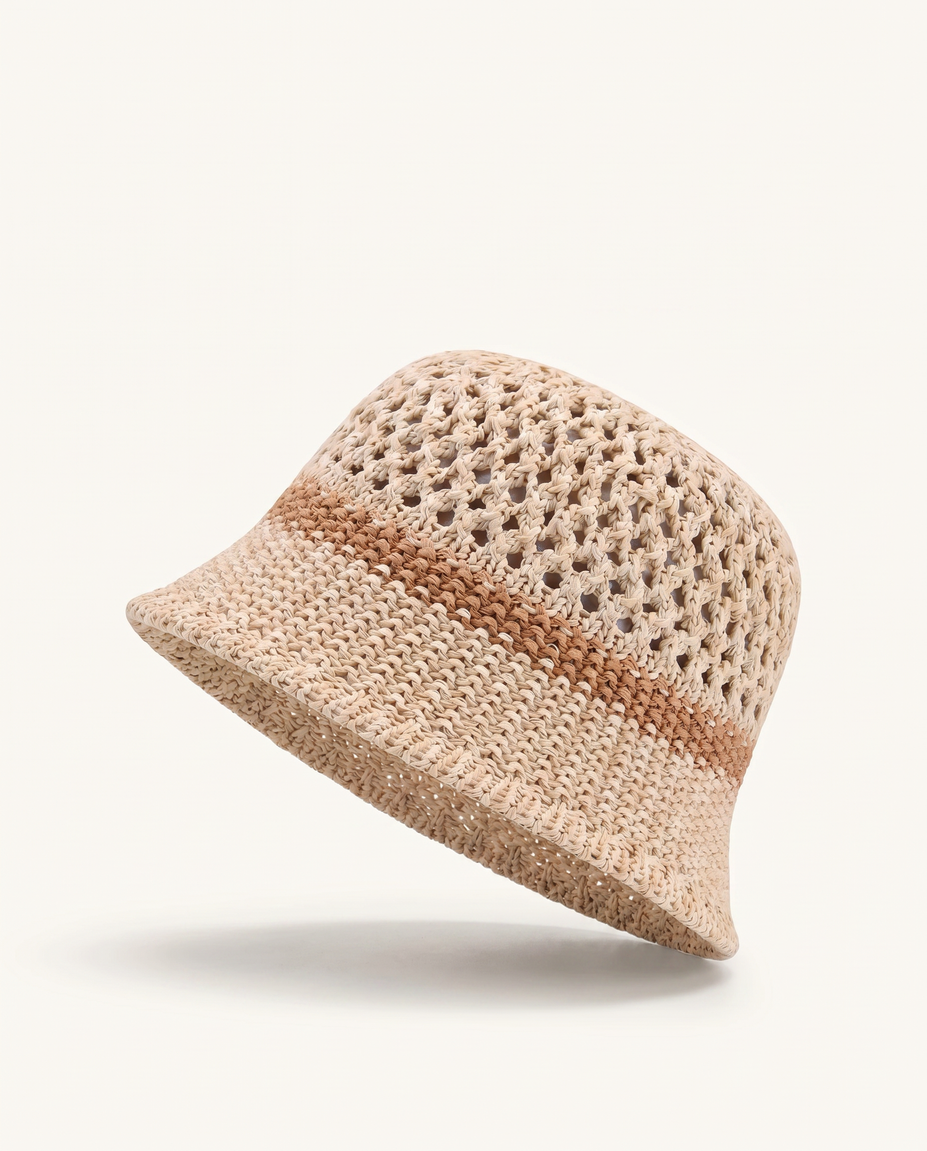 Monochrome Stripe Bucket Hat