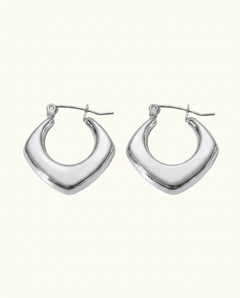 Naomi Textured Hoop Earrings - Gold