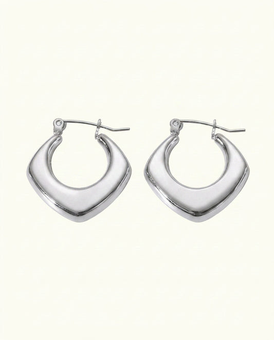 Naomi Textured Hoop Earrings - Gold