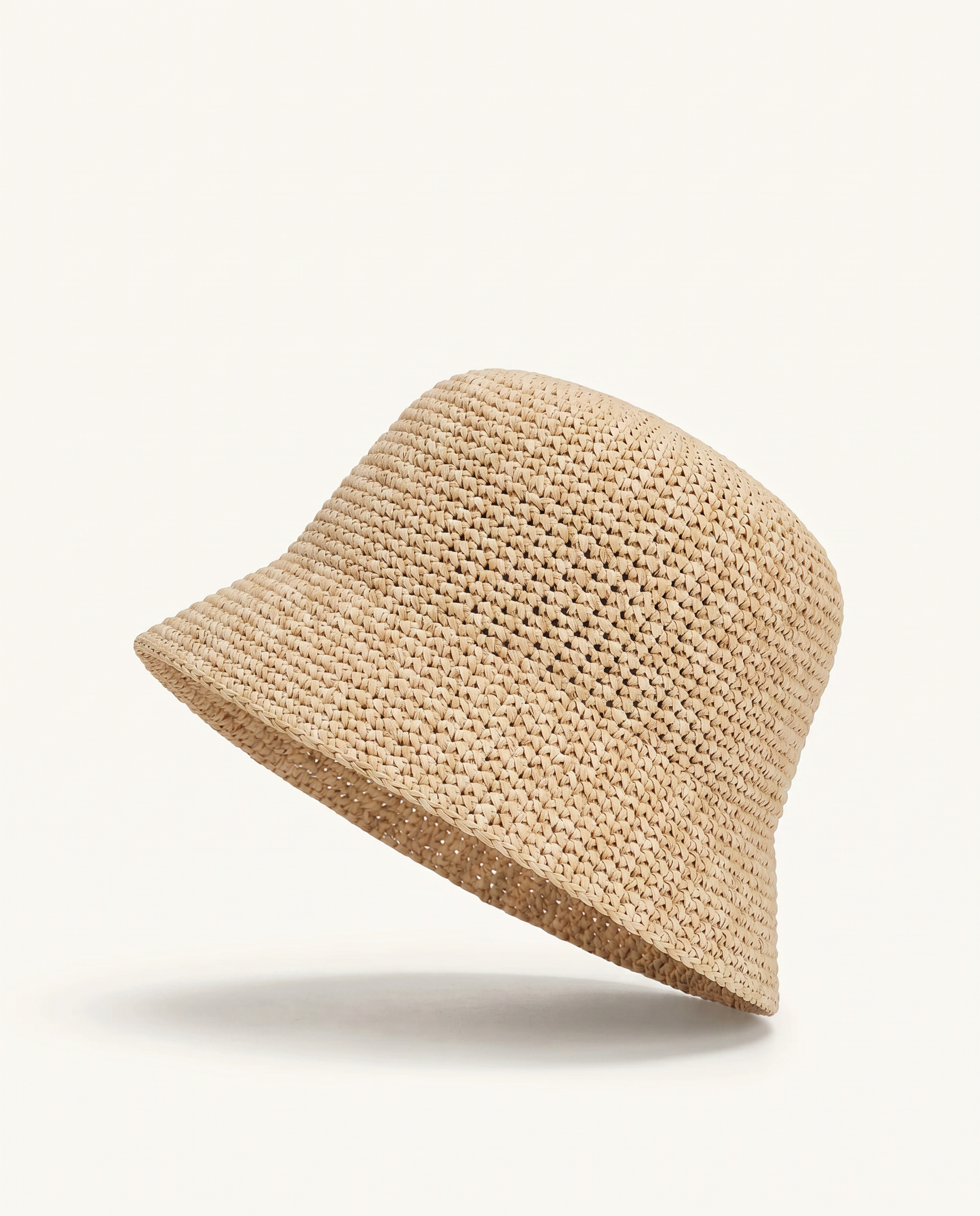 Natural Woven Bucket Hat