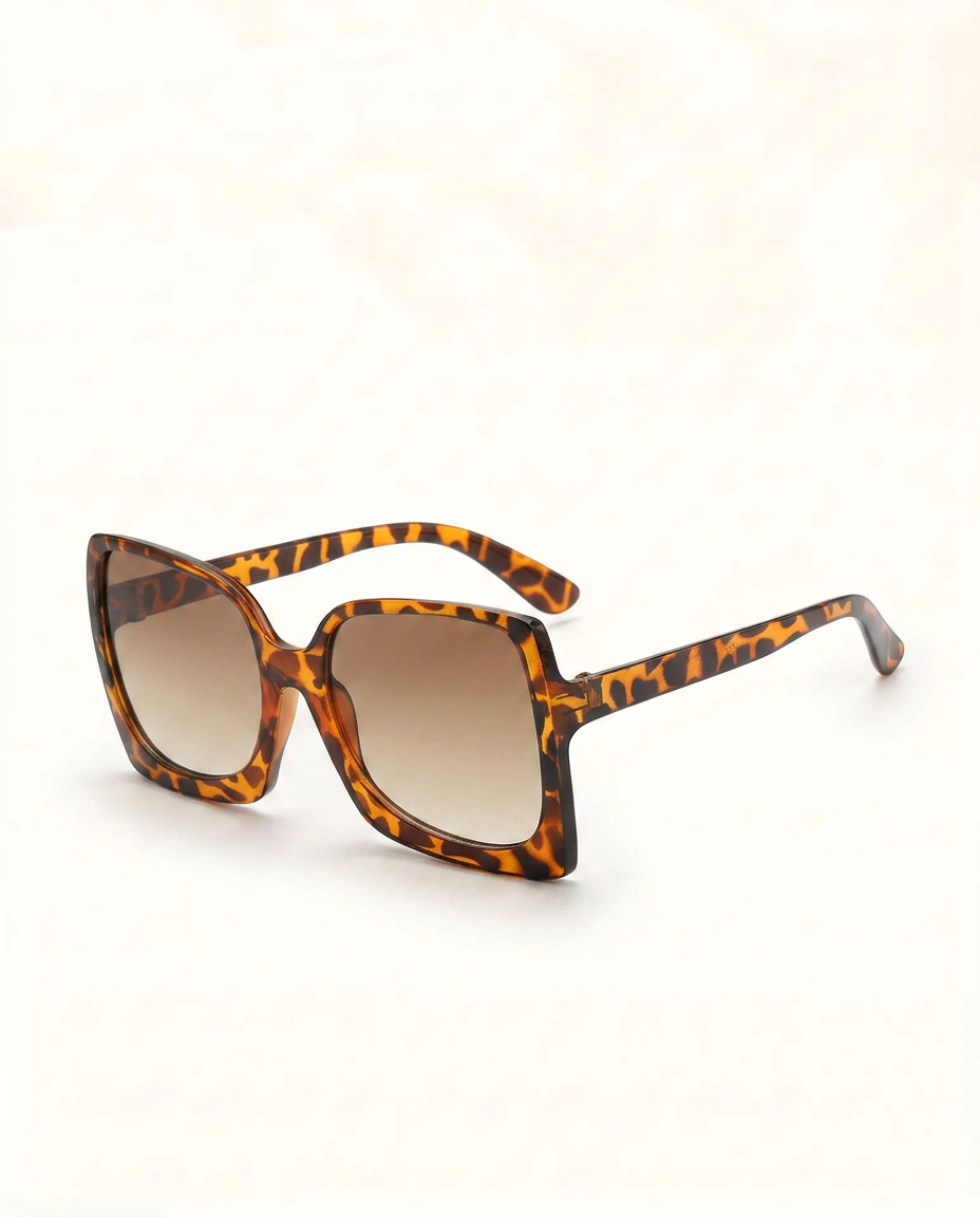 Noa Rectangle Sunglasses - Tortoise