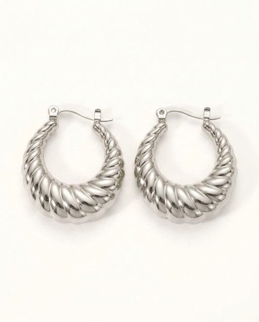 Noa Teardrop Earrings - Silver